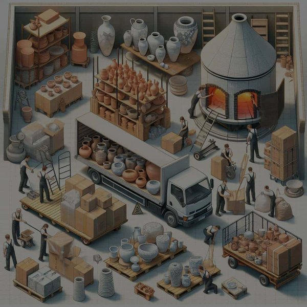 Comment déménager un atelier de poterie avec un four et des matériaux fragiles ?