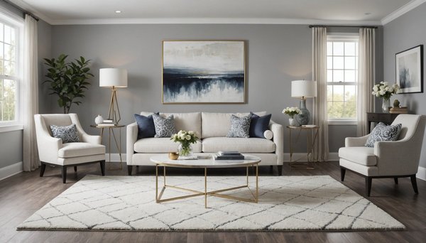 Transformez votre intérieur avec un tapis blanc gris élégant